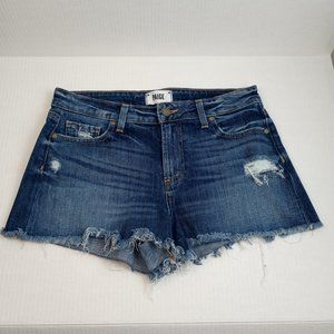 PAIGE Daryn Blue Denim Jean Shorts